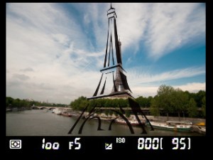 Plantilla de la Torre Eiffel para la Nikon DSD